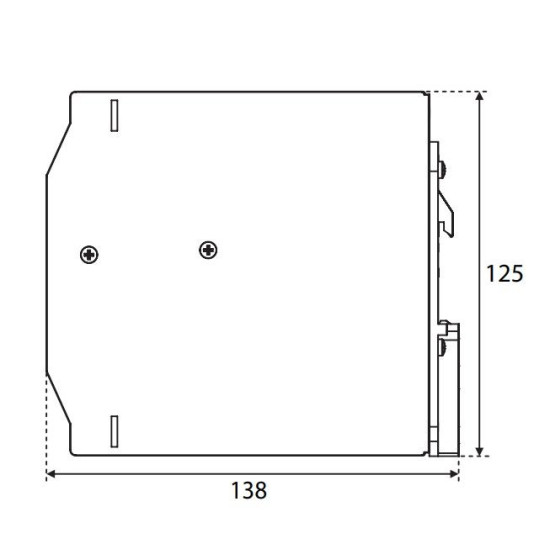 Джерело живлення ETI 004656684 PS-480-24 (Вхід: 100-240V AC/140-340V DC; Вихід: 24-28V DC/480W/20A)