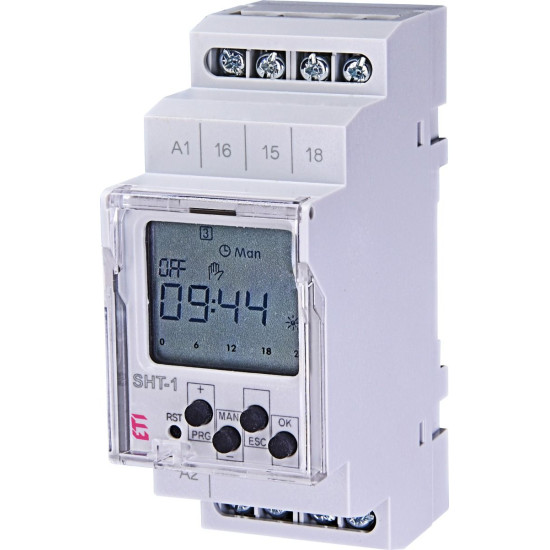 Цифровий таймер відключення ETI 002470050 SHT-1 230V AC (1x16A AC1)