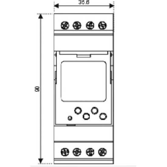 Цифровий таймер відключення ETI 002470050 SHT-1 230V AC (1x16A AC1)