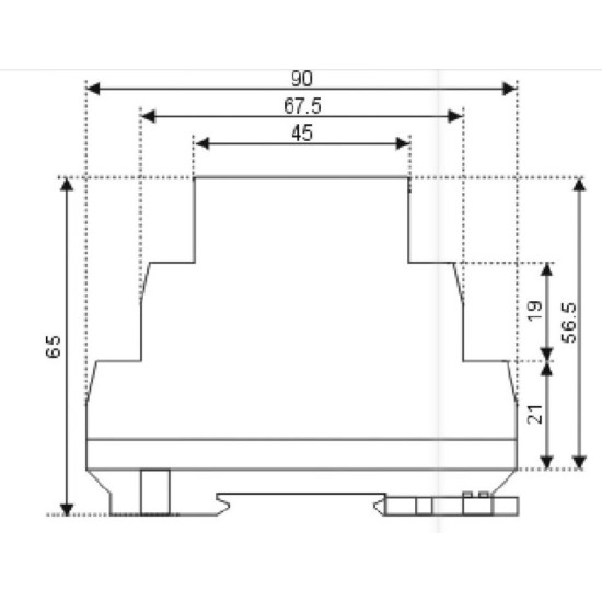 Програмований цифровий таймер відключення ETI 002470051 SHT-1 UNI 12-240 AC/DC (1x16A AC1)