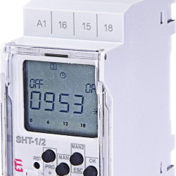 Цифровий таймер відключення ETI 002470053 SHT-1/2 230V AC (2x16A AC1)