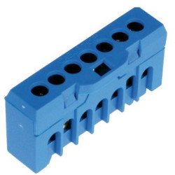 Електрична шина ETI 3903204 ESC-QBLOK7001 (синій 10/16мм² 7 підключень)