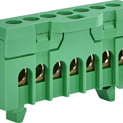 Електрична шина ETI 3903205 ESC-QBLOK7002 (зелений 10/16мм² 7 підключень)
