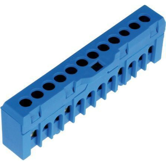 Електрична шина ETI 3903206 ESC-QBLOK7201 (синій 10/16мм² 12 підключень)