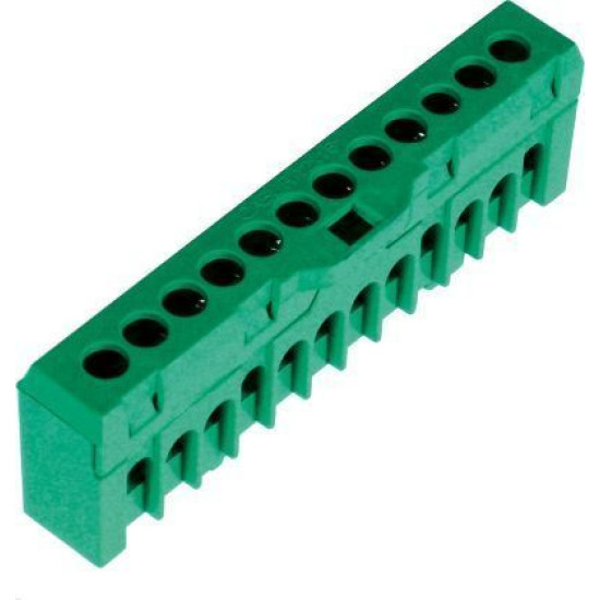 Електрична шина ETI 3903207 ESC-QBLOK7202 (зелений 10/16мм² 12 підключень)