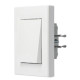 Кнопковий вимикач вимикача Schneider Electric Asfora EPH0800321 (біла)
