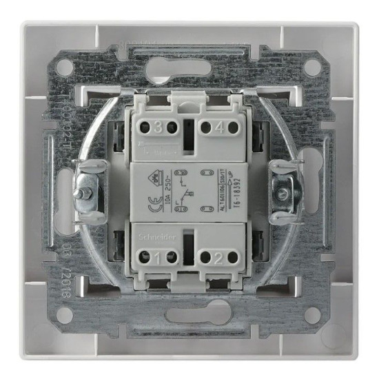 Кнопковий вимикач вимикача Schneider Electric Asfora EPH0800321 (біла)