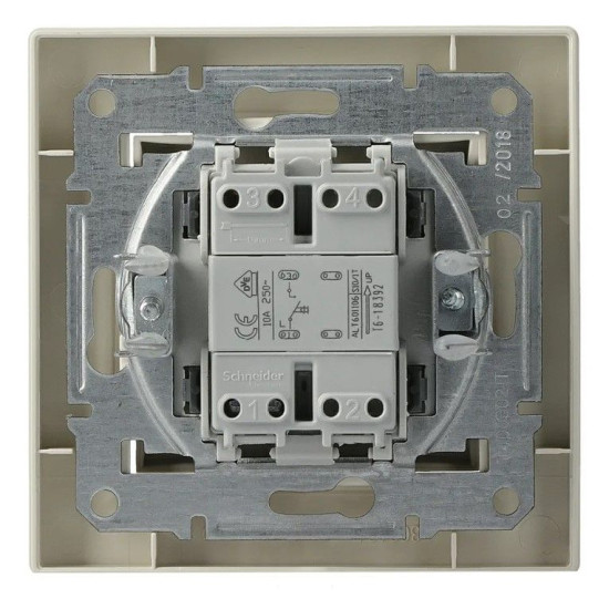 Кнопковий вимикач вимикача Schneider Electric Asfora EPH0800323 (кремова)