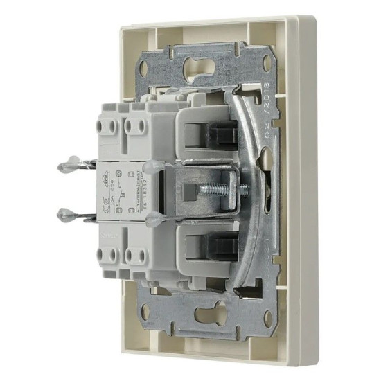 Кнопковий вимикач вимикача Schneider Electric Asfora EPH0800323 (кремова)