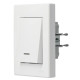 Кнопковий вимикач вимикача Schneider Electric Asfora EPH1600321 з підсвічуванням (білий)