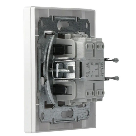 Кнопковий вимикач вимикача Schneider Electric Asfora EPH1600321 з підсвічуванням (білий)