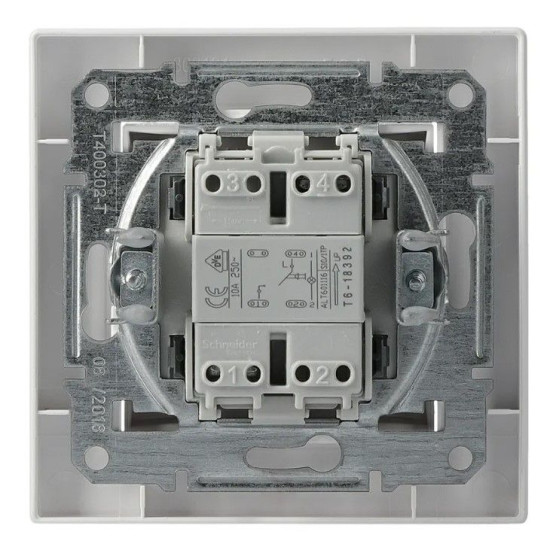 Кнопковий вимикач вимикача Schneider Electric Asfora EPH1600321 з підсвічуванням (білий)