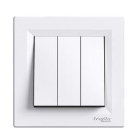 Триклавішний вимикач Schneider Electric Asfora EPH2100121 (білий)