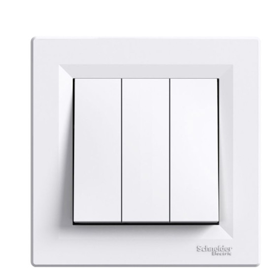 Триклавішний вимикач Schneider Electric Asfora EPH2100121 (білий)
