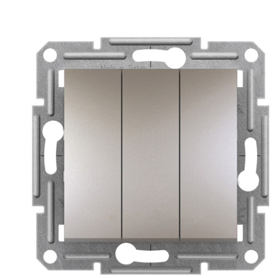 Триклавішний вимикач Schneider Electric Asfora EPH2100169 (бронза)