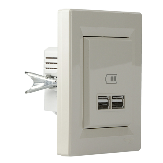 USB розетка Schneider Electric Asfora EPH2700223 (кремова)