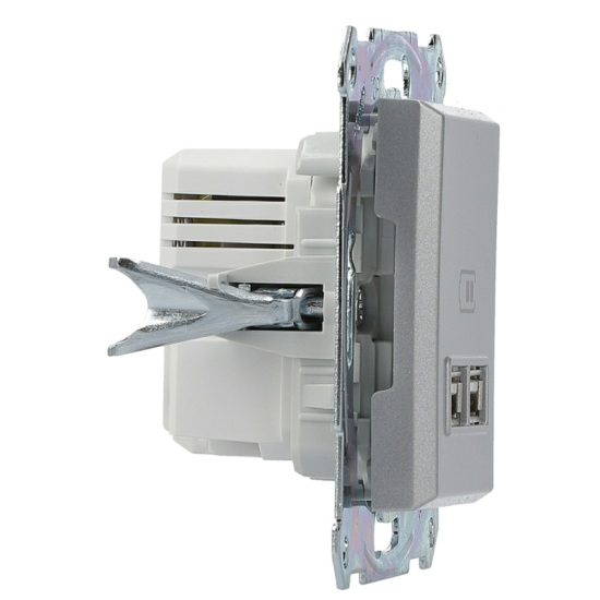 USB розетка Schneider Electric Asfora EPH2700261 (алюміній)