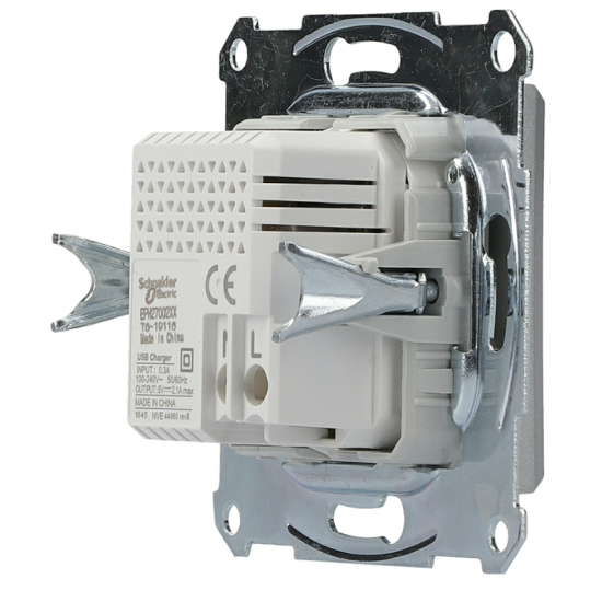 USB розетка Schneider Electric Asfora EPH2700261 (алюміній)