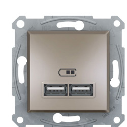 USB розетка Schneider Electric Asfora EPH2700269 (бронза)