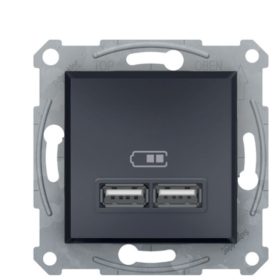 USB розетка Schneider Electric Asfora EPH2700271 (антрацит)