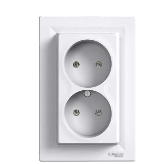 Подвійна розетка Schneider Electric Asfora EPH9700121