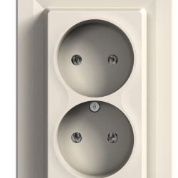Подвійна розетка Schneider Electric Asfora EPH9700123