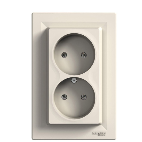 Подвійна розетка Schneider Electric Asfora EPH9700123