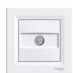 Прохідна TV розетка (4 dB) Schneider Electric Asfora EPH3200221 (біла)