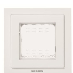 Одномісна рамка ABB Zenit 2CLA327100N1101 N3271 BL IP55 (білий)