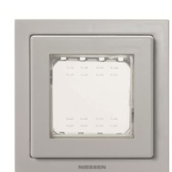 Одномісна рамка ABB Zenit 2CLA327100N1701 N3271 GR IP55 (сіра)