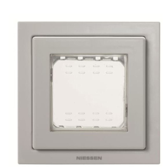 Одномісна рамка ABB Zenit 2CLA327100N1701 N3271 GR IP55 (сіра)