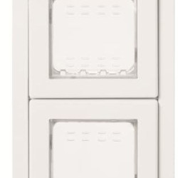 Двомісна рамка ABB Zenit 2CLA327200N1101 N3272 BL IP55 (білий)