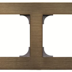 Двомісна рамка ABB Sky 2CLA857200A1201 8572 OE (золото)