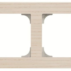 Двомісна рамка ABB Sky 2CLA857200A2001 8572 FR (ясен)
