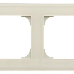Двомісна рамка ABB Sky 2CLA857200A3001 8572 CB (біле скло)
