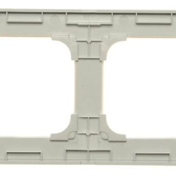 Двомісна рамка ABB Sky 2CLA857200A3001 8572 CB (біле скло)