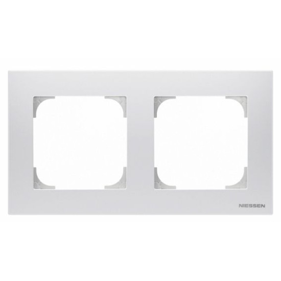 Двомісна рамка ABB Sky 2CLA857210A1101 8572.1 BL (білий)