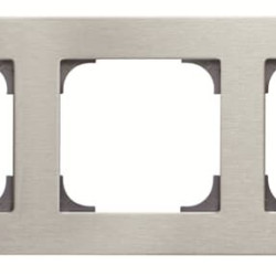 Тримісна рамка ABB Sky 2CLA857300A1401 8573 AI (сталь)