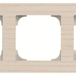 Тримісна рамка ABB Sky 2CLA857300A2001 8573 FR (ясен)