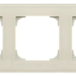 Тримісна рамка ABB Sky 2CLA857300A3001 8573 CB (біле скло)
