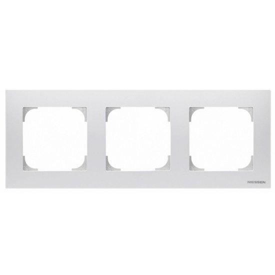 Тримісна рамка ABB Sky 2CLA857310A1101 8573.1 BL (білий)