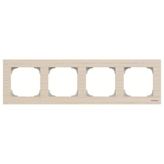 Чотиримісна рамка ABB Sky 2CLA857400A2001 8574 FR (ясен)