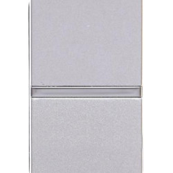 Вимикач ABB Zenit 2CLA210100N1301 N2101 PL 1М (срібло)