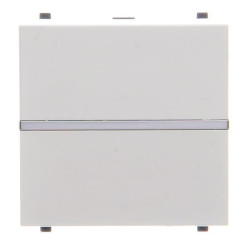 Однокнопковий двополюсний вимикач ABB Zenit 2CLA220120N1101 N2201.2 BL (білий)