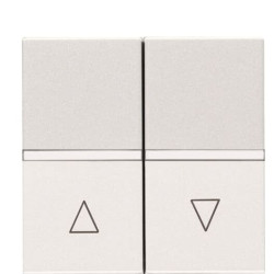 Вимикач жалюзі з фіксацією ABB Zenit 2CLA224410N1101 N2244.1 BL (білий)