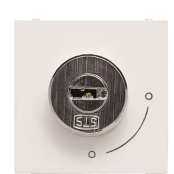 Вимикач ABB Zenit 2CLA225320N1101 N2253.2 BL із ключем без фіксації (білий)