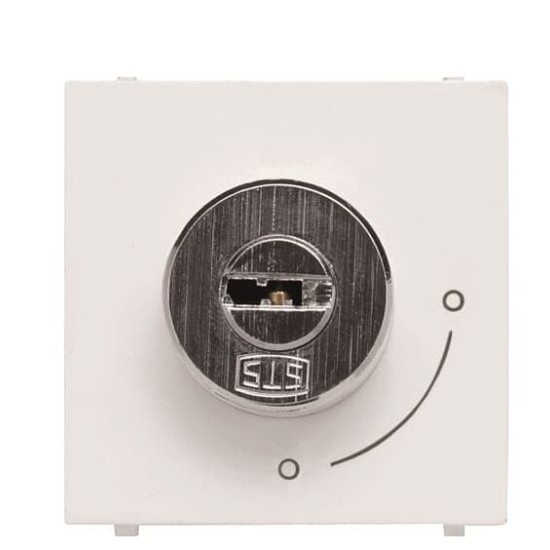 Вимикач ABB Zenit 2CLA225320N1101 N2253.2 BL із ключем без фіксації (білий)