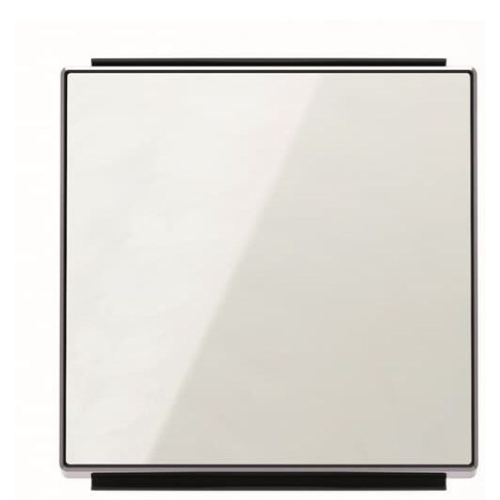 Одинарна клавіша вимикача ABB Sky 2CLA850100A2101 8501 CB (біле скло)
