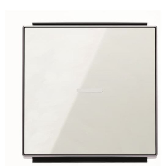 Клавіша вимикача ABB Sky 2CLA850130A2101 8501.3 CB з лінзою (біле скло)