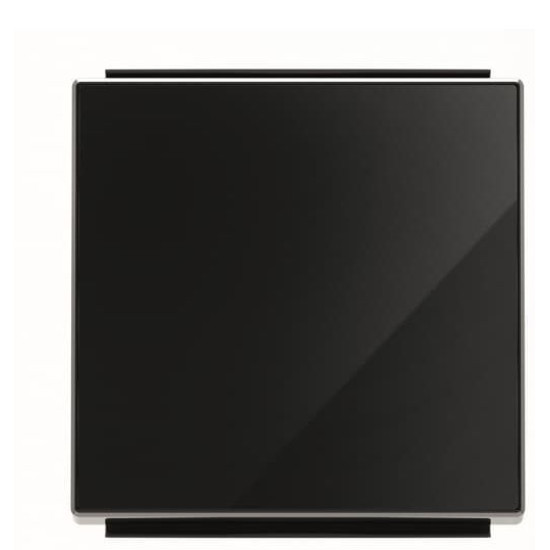 Одинарна клавіша вимикача ABB Sky 2CLA850100A2501 8501 CN (чорне скло)